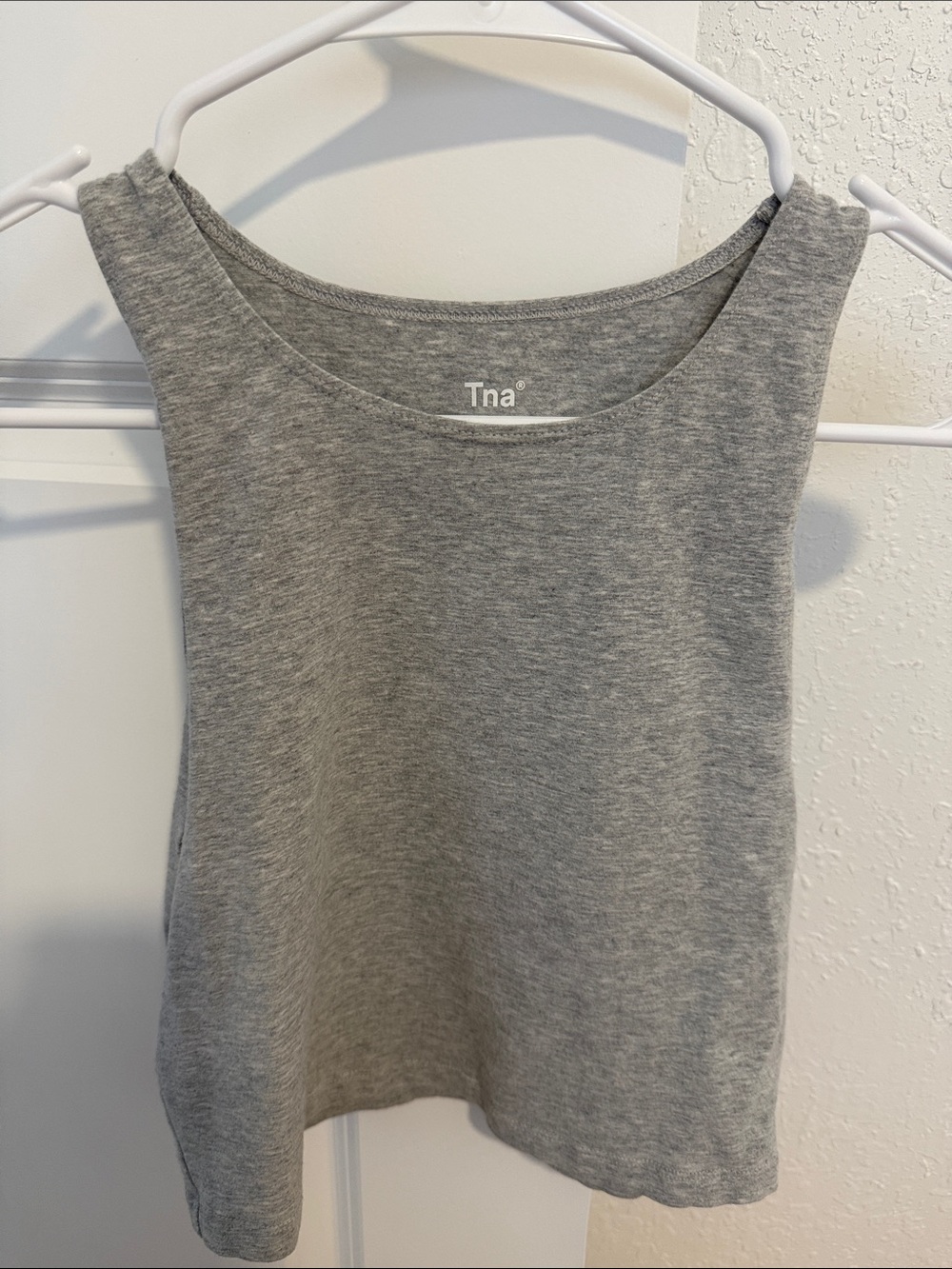 TNA Gray Cropped Tank